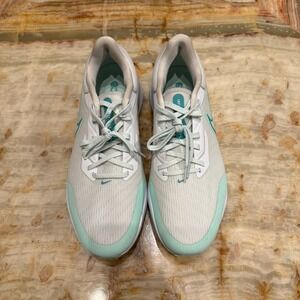 Nike Mens Air Zoom Infinity Tour Next White Mint Golf Shoes Lace-Up Size 12